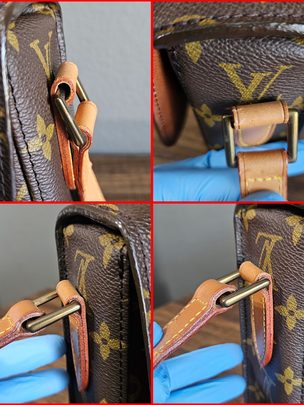 Authentic Louis Vuitton Vintage Saint Cloud GM Monogram Canvas Crossbody 1990 - Picture 15 of 16